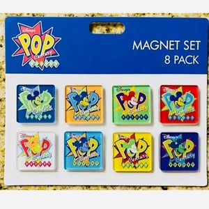 NWT Disney Parks World Pop Century Resort Mickey Mouse Magnet Set Of 8